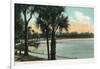 Orlando, Florida - Scenic View of Lake Lucerne-Lantern Press-Framed Art Print