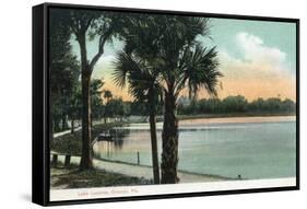 Orlando, Florida - Scenic View of Lake Lucerne-Lantern Press-Framed Stretched Canvas