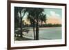 Orlando, Florida - Scenic View of Lake Lucerne-Lantern Press-Framed Art Print