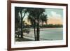 Orlando, Florida - Scenic View of Lake Lucerne-Lantern Press-Framed Art Print