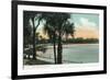 Orlando, Florida - Scenic View of Lake Lucerne-Lantern Press-Framed Art Print