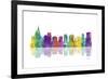 Orlando Florida Skyline 1-Marlene Watson-Framed Giclee Print