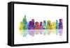 Orlando Florida Skyline 1-Marlene Watson-Framed Stretched Canvas