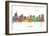 Orlando Florida Skyline MCLR 1-Marlene Watson-Framed Giclee Print