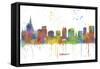 Orlando Florida Skyline MCLR 1-Marlene Watson-Framed Stretched Canvas