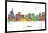 Orlando Florida Skyline MCLR 1-Marlene Watson-Framed Giclee Print