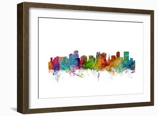 Orlando Florida Skyline-Michael Tompsett-Framed Art Print