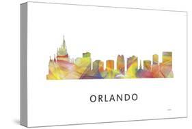 Orlando Florida Skyline-Marlene Watson-Stretched Canvas