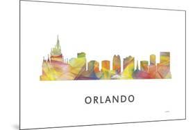 Orlando Florida Skyline-Marlene Watson-Mounted Giclee Print