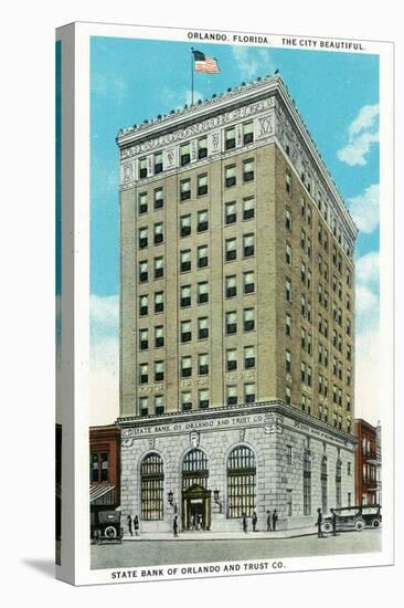 Orlando, Florida - State Bank of Orlando and Trust Co Bldg Exterior-Lantern Press-Stretched Canvas