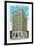 Orlando, Florida - State Bank of Orlando and Trust Co Bldg Exterior-Lantern Press-Framed Art Print
