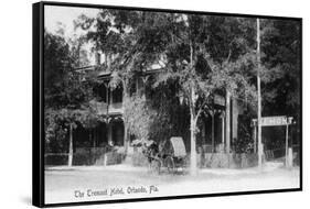 Orlando, Florida - Tremont Hotel Exterior View-Lantern Press-Framed Stretched Canvas