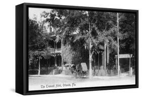 Orlando, Florida - Tremont Hotel Exterior View-Lantern Press-Framed Stretched Canvas