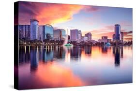 Orlando, Florida, USA Downtown City Skyline from Eola Park.-SeanPavonePhoto-Stretched Canvas