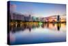Orlando, Florida, USA Downtown City Skyline on Eola Lake.-SeanPavonePhoto-Stretched Canvas