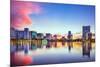 Orlando, Florida, USA Downtown City Skyline on Eola Lake.-SeanPavonePhoto-Mounted Photographic Print