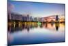 Orlando, Florida, USA Downtown City Skyline on Eola Lake.-SeanPavonePhoto-Mounted Photographic Print