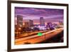 Orlando, Florida, USA Downtown Cityscape over the Highway.-SeanPavonePhoto-Framed Photographic Print