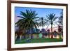 Orlando, Florida, USA Downtown Skyline at Eola Lake.-SeanPavonePhoto-Framed Photographic Print