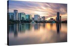 Orlando, Florida, USA Skyline at Eola Lake.-SeanPavonePhoto-Stretched Canvas