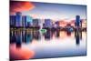 Orlando, Florida, USA Skyline at Eola Lake.-SeanPavonePhoto-Mounted Photographic Print