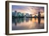 Orlando, Florida, USA Skyline at Eola Lake.-SeanPavonePhoto-Framed Photographic Print