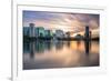 Orlando, Florida, USA Skyline at Eola Lake.-SeanPavonePhoto-Framed Photographic Print