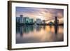 Orlando, Florida, USA Skyline at Eola Lake.-SeanPavonePhoto-Framed Photographic Print