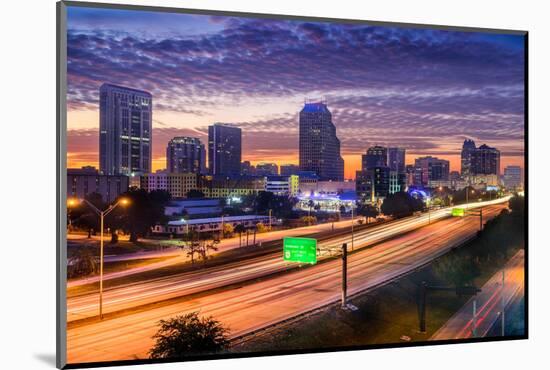 Orlando, Florida, USA Skyline over the Highway.-SeanPavonePhoto-Mounted Photographic Print