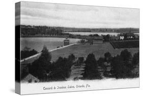 Orlando, Florida - View of Concord and Ivanhoe Lakes-Lantern Press-Stretched Canvas