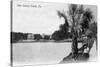 Orlando, Florida - View of Lake Lucerne from Shore-Lantern Press-Stretched Canvas