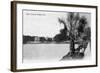 Orlando, Florida - View of Lake Lucerne from Shore-Lantern Press-Framed Art Print