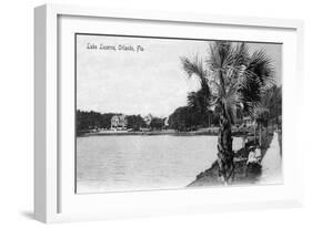 Orlando, Florida - View of Lake Lucerne from Shore-Lantern Press-Framed Art Print