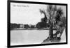 Orlando, Florida - View of Lake Lucerne from Shore-Lantern Press-Framed Art Print