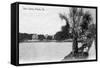 Orlando, Florida - View of Lake Lucerne from Shore-Lantern Press-Framed Stretched Canvas