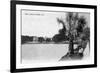 Orlando, Florida - View of Lake Lucerne from Shore-Lantern Press-Framed Art Print