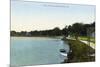 Orlando, Florida - View on Lake Lucerne-Lantern Press-Mounted Premium Giclee Print