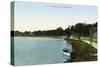 Orlando, Florida - View on Lake Lucerne-Lantern Press-Stretched Canvas