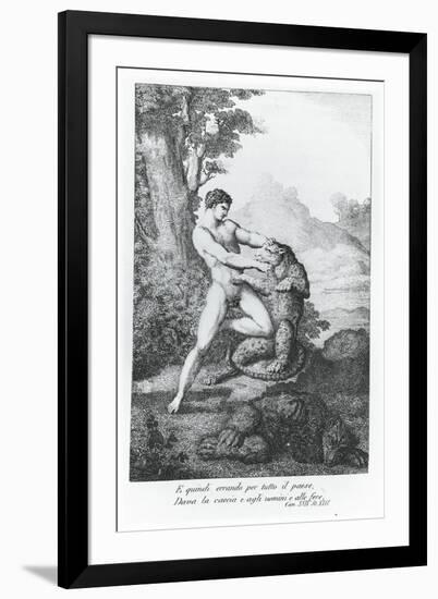 Orlando Furioso (The Frenzy of Orlando), Canto Xxiv by Filippo Pistrucci, 1824,-null-Framed Giclee Print