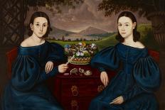 Ann and Eliza Dusenberry, 1838-Orlando Hand Bears-Stretched Canvas
