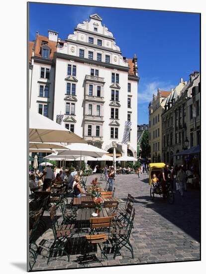 Orlando Haus Opposite Hofbraeuhaus, Munich, Bavaria, Germany-Yadid Levy-Mounted Photographic Print