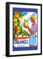 Orlando, Lady with Grapefruit-null-Framed Art Print