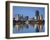 Orlando Skyline Across Lake Eola, Florida, USA-Walter Bibikow-Framed Photographic Print