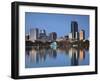 Orlando Skyline Across Lake Eola, Florida, USA-Walter Bibikow-Framed Photographic Print