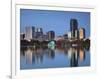 Orlando Skyline Across Lake Eola, Florida, USA-Walter Bibikow-Framed Photographic Print