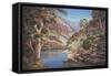 Ormiston Gorge-John Bradley-Framed Stretched Canvas