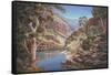 Ormiston Gorge-John Bradley-Framed Stretched Canvas