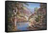 Ormiston Gorge-John Bradley-Framed Stretched Canvas