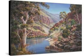 Ormiston Gorge-John Bradley-Stretched Canvas
