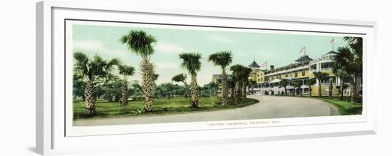 Ormond, Florida - Hotel Ormond Exterior View-Lantern Press-Framed Premium Giclee Print